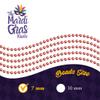 THE MARDI GRAS KREWE - Beads Necklaces Mardi Gras 72 Pack, 6 Dozen 33" 7mm - Party Favors, Parades, Bulk Decorations, Costumes, Festivals, Events - Light Red view 4
