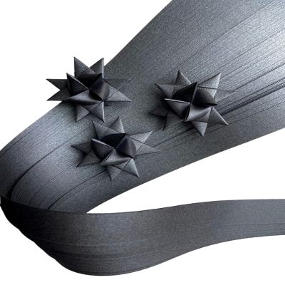 Shimmer Metallic Paper Strips ~Weaving, Moravian Stars, German Stars, Froebel Stars (50 strips) (Night, 1/4 inch)