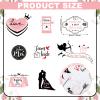 Pasimy 45 Pcs Wedding Stickers for Scrapbooking Waterproof Bridal Shower Scrapbook Letter Stickers for Guest Engagement Anniversary Invitation Envelope Laptop(Classic Style) view 4