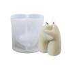 NCKPRO 3D Warm Hug Couple Candle Silicone Mold DIY Couple Gypsum Soap Candle Making Supplies Hug Modeling Home Accessories (Color : B) view 1