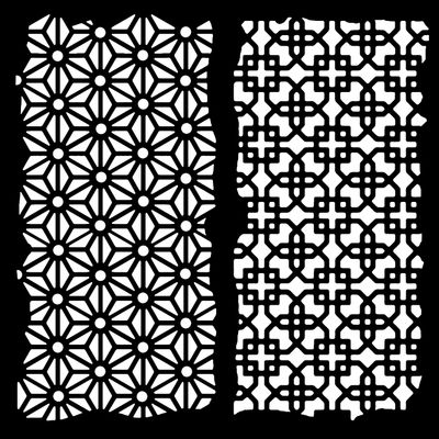 Woodware Stencil 6"X6"-Garden Screen