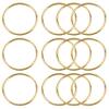 Framendino, 12 Pack Gold Metal Macrame Rings 2 Inch Dream Catcher Hoop Craft for DIY Wedding Wreath Wall Hanging Decor view 1