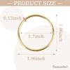 Framendino, 12 Pack Gold Metal Macrame Rings 2 Inch Dream Catcher Hoop Craft for DIY Wedding Wreath Wall Hanging Decor view 2