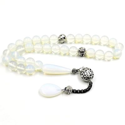 ALBASHAN Tasbih Opal stone ramadan accessories MUSLIM prayer beads islamic accessories (12mm x 51 beads)