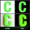 DoreenBow 3D Puff Iron on Letters for Clothing Glow in The Dark Heat Transfer Letters Alphabet Applique Patches Adhesive Letters for Clothing T-Shirt view 2