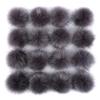 16 PCS Faux Fur Pom Poms for Hats, 4 Inch Fluffy With Elastic Loop for Shoes Scarves Gloves Bags Keychains DIY Crafts Knitting Accessories view 1