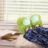 16 PCS Faux Fur Pom Poms for Hats, 4 Inch Fluffy With Elastic Loop for Shoes Scarves Gloves Bags Keychains DIY Crafts Knitting Accessories view 4