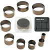 YKSPLUSK Leather Circle Cutter Tool Set, 9 Pieces Circle Punch Tools 15 20 25 30 35 40 45 50 55mm, High Carbon Steel Round Cutting Dies - Leather Hole Punch Tool Kit for DIY Leathercrafts view 1