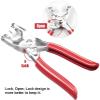 100 Sets Abruga Metal Snaps Buttons, Five Claw Buckle Installation Plier Tool Set, Snap Fastener Plier Tool, Metal Prong Snaps Buttons for Clothing Leather Crafting Sewing view 4