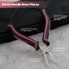 LEONTOOL 5-Inch Round Nose Pliers for Jewelry Making Wire Looping Plier Smooth Jaws Wire Bending Pliers Jewelry Making Tool Precision DIY Hand Tool for Wire Looping Wrapping, Pink Tool for Women view 2
