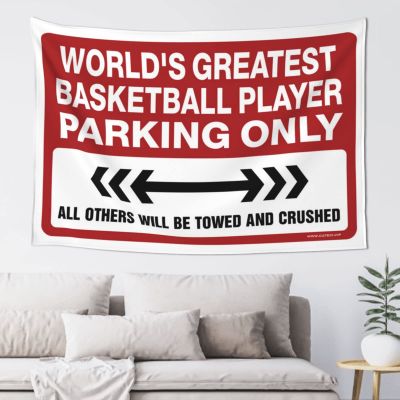 Tapestrys World'S Greatest Basketball Player Parking Only Tapestry Men Cave Decor Bar Accessories For Man Cave (Size : 75X100CM)