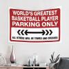 Tapestrys World'S Greatest Basketball Player Parking Only Tapestry Men Cave Decor Bar Accessories For Man Cave (Size : 75X100CM) view 2