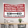 Tapestrys World'S Greatest Basketball Player Parking Only Tapestry Men Cave Decor Bar Accessories For Man Cave (Size : 75X100CM) view 3