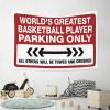 Tapestrys World'S Greatest Basketball Player Parking Only Tapestry Men Cave Decor Bar Accessories For Man Cave (Size : 75X100CM) view 4
