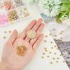 HOBBIESAY 50Pcs 5mm Real 18K Gold Plated Rondelle Beads Metal Space Beads for Summer Golden Sparkle Smooth Beads for Bracelet Keychain Earring Crafts Making, Hole 2mm view 3