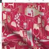 Fabric Wine Glasses Bottles Grapes Magenta Vivid Bold Bright Pink Printed on Upholstery Velvet Fabric Fat Quarter - Upholstery Home Decor Bottomweight Apparel view 4