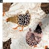 Spoonflower Fabric - Farmhouse Hens Barnyard Earth Tones Neutral Chickens Shabby Chic Printed on Cotton Poplin Fabric Fat Quarter - Sewing Shirting Quilting Dresses Apparel Crafts view 3