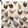Spoonflower Fabric - Farmhouse Hens Barnyard Earth Tones Neutral Chickens Shabby Chic Printed on Cotton Poplin Fabric Fat Quarter - Sewing Shirting Quilting Dresses Apparel Crafts view 4