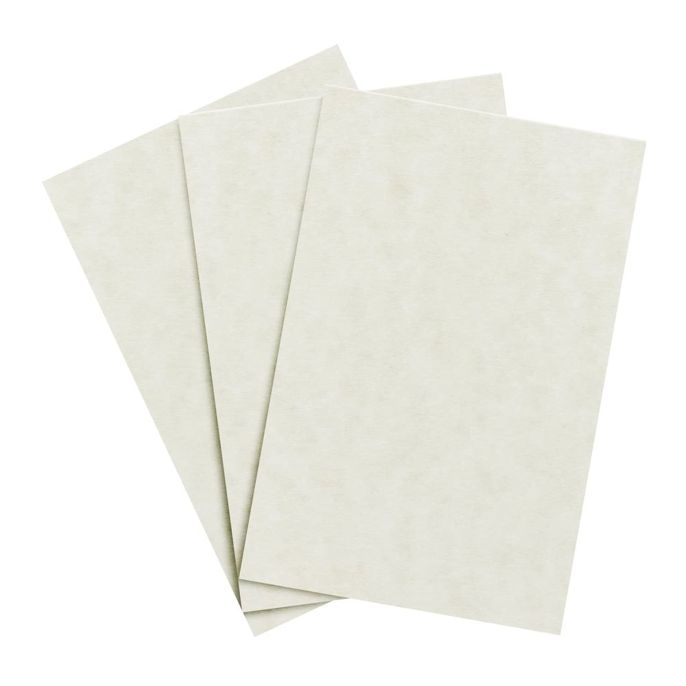 Natural Parchment Paper Great for Certificates, Menus and Wedding Invitations | 24lb Bond / 60lb Text / 90GSM | 11" x 17" (Ledger Size) Paper for Writing, Copy, Printing | 100 Sheets per Pack