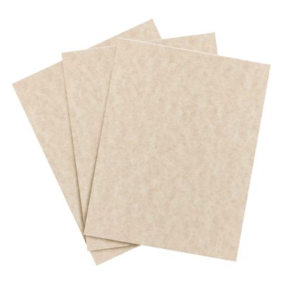 Camel Parchment Paper Great for Certificates, Menus and Wedding Invitations | 24lb Bond / 60lb Text / 90GSM | Writing, Copy, Printing 8.5 x 11 Letter Size Paper | 100 Sheets per Pack