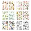 Frutain 12 Sheets Rub on Transfers for Furniture Crafts Butterfly Flower Plant Stickers Journaling Scrapbooking Supplies Mushroom Botanical Decor Sticker Decals DIY Bullet Journal Album supplies view 1