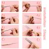 IMZAY Needle Felting Tools, Needle Felting Supplies, Needle Felting Kit with 3 Size 30 Pcs Needles Felting Needles,Wooden Handle, Finger Cots, Perfect for DIY Felting Wool Projects view 4