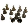 1Pcs Retro Brass Twelve Zodiac Classical Pure Copper Key Buckle Bells Wind Bell car Pendant Chinese Style() view 1