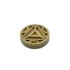 1Pcs Brass Religion Totem Tide ornaina Blank Copper red Copper Silver to map(13mm) view 1