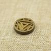 1Pcs Brass Religion Totem Tide ornaina Blank Copper red Copper Silver to map(13mm) view 3