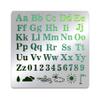BENECREAT Alphabet Number Stencils, Reusable Weather Stainless Steel Stencils for Crafts and Painting On Wood, Floor, Tile, Wall, Furniture, 6x6 inch view 1