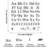 BENECREAT Alphabet Number Stencils, Reusable Weather Stainless Steel Stencils for Crafts and Painting On Wood, Floor, Tile, Wall, Furniture, 6x6 inch view 2