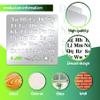 BENECREAT Alphabet Number Stencils, Reusable Weather Stainless Steel Stencils for Crafts and Painting On Wood, Floor, Tile, Wall, Furniture, 6x6 inch view 3