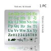 BENECREAT Alphabet Number Stencils, Reusable Weather Stainless Steel Stencils for Crafts and Painting On Wood, Floor, Tile, Wall, Furniture, 6x6 inch view 4