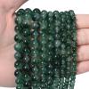 60pcs 6mm Natural Stone Beads Green Chalcedony Beads Energy Crystal Healing Power Gemstone for Jewelry Making, DIY Bracelet Necklace view 1