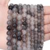 45pcs 8mm Natural Cloudy Quartz Crystal Gemstone Beads Energy Healing Crystal Round Loose Stone Beads for Jewelry Making, DIY Bracelets Necklaces view 1