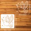FINGERINSPIRE Dove of Peace Stencil: 11.8x11.8 inch Peace Dove Drawing Painting Stencils - Plastic, Reusable DIY Stencils for Painting on Wood Wall Floor Home Decor view 2