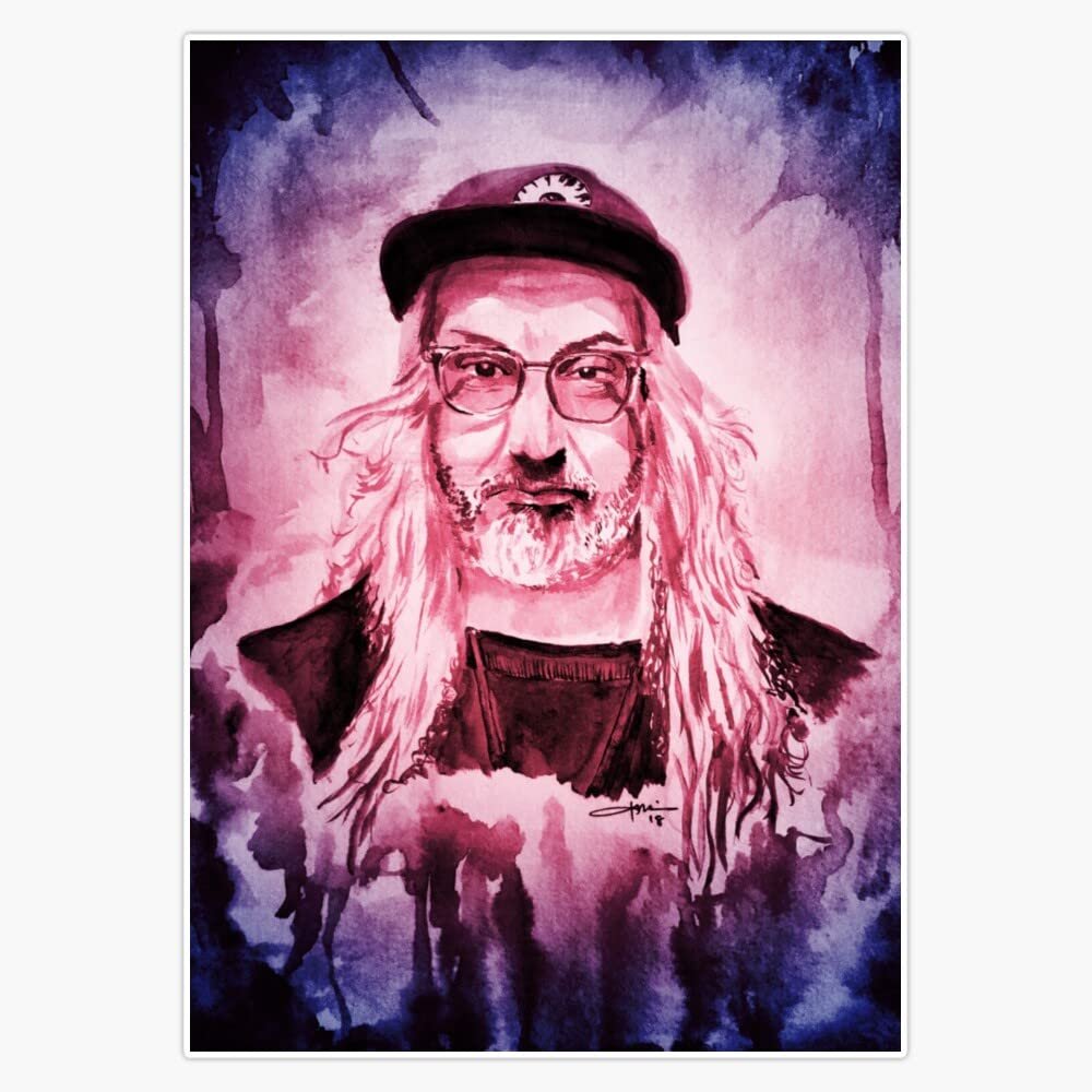 J Mascis Sticker Decal Size 5"