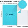 Twavang 24 Sheets Light Blue Glitter Cardstock Paper, A4 Premium Sparkly Paper for Scrapbook, DIY Projects, Party Decoration, Gift Box Wrapping 250GSM/92lb view 2
