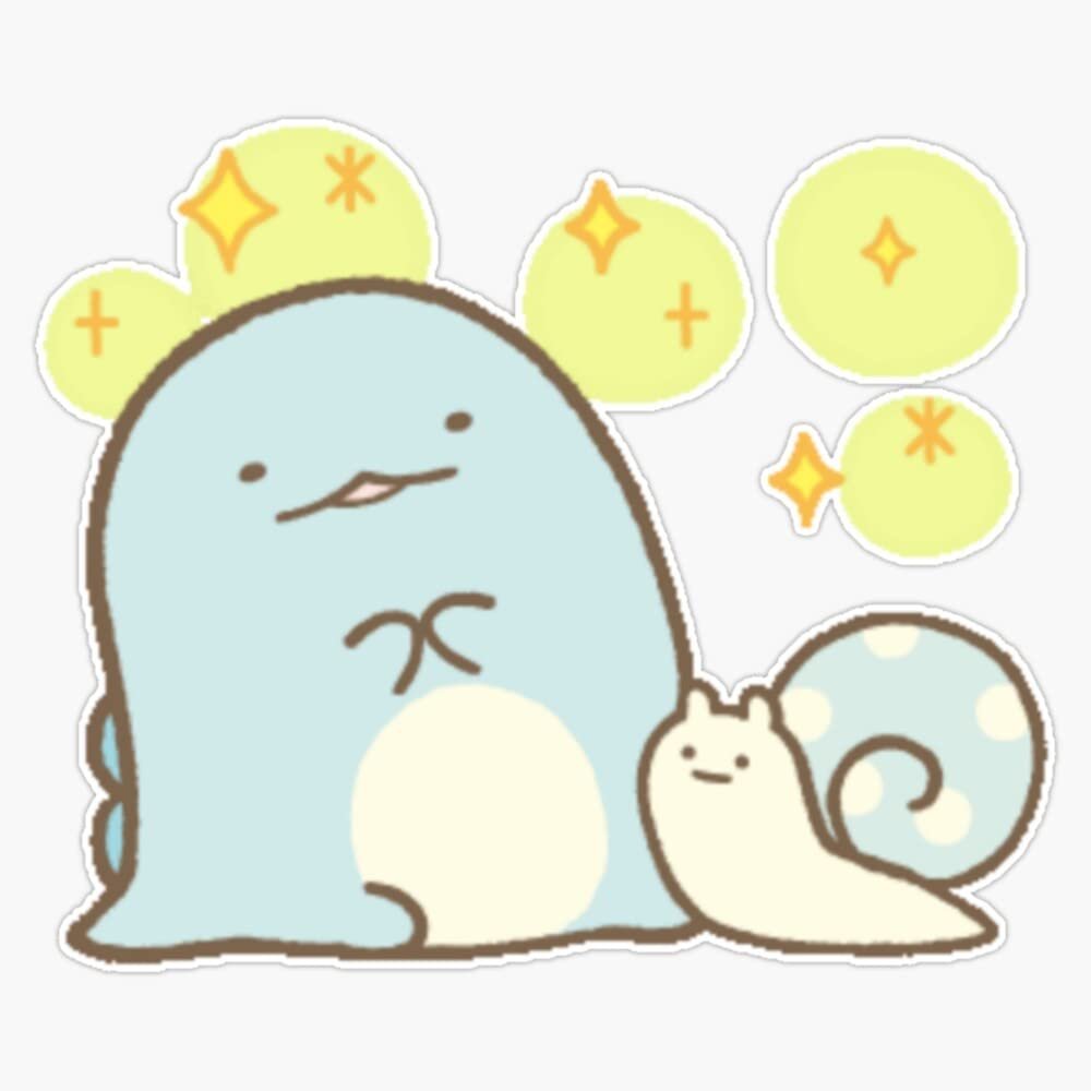 Cute Sumikko Gurashi Snail Sticker Decal Size 5"