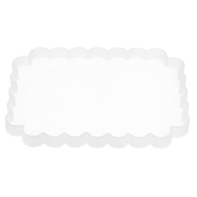 HARFINGTON Large Silicone Tray Mold 7.6"x5.7" Irregular Rectangle Resin Coaster Resin Mold Epoxy Resin Casting for Home Decoration Gift Desktop Decor