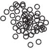 1000x 304 Strong Stainless Steel Open Split Jump Rings Connector Jewellery Findings DIY Craft Loop No Fade Silver/Yellow Gold/Rose Gold Bulk (6mm, Black) view 1