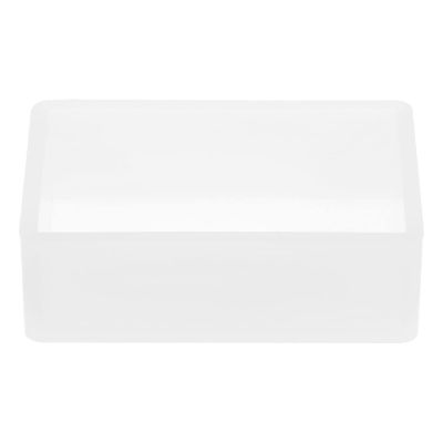 HARFINGTON Rectangle Silicone Resin Mold Epoxy Resin Mold 3.4"x2.2" Cube Casting Mold for DIY Jewelry Dried Flower Leaf
