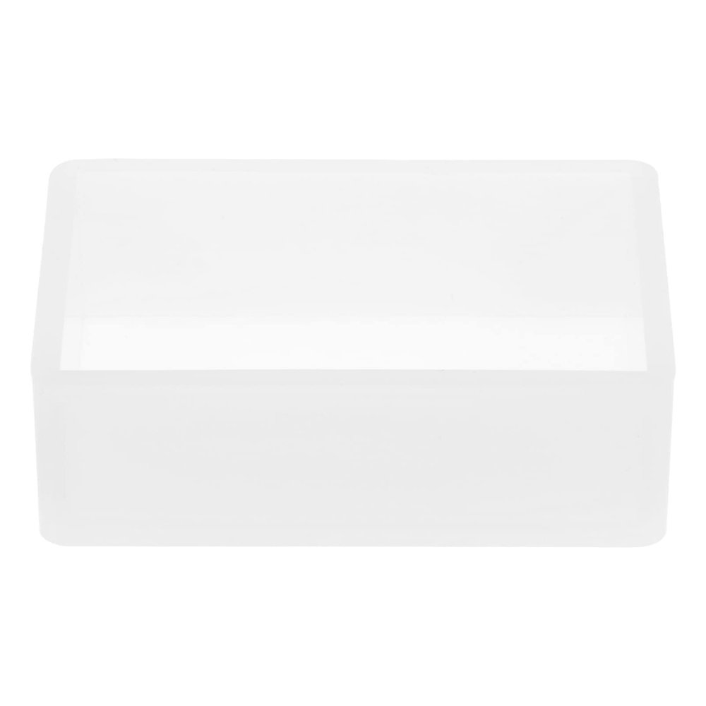 HARFINGTON Rectangle Silicone Resin Mold Epoxy Resin Mold 3.4"x2.2" Cube Casting Mold for DIY Jewelry Dried Flower Leaf