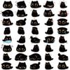 Aowplc 40 PCS Cute Black Cat Stickers, Waterproof Vinyl Decals for Water Bottle, Laptop, Scrapbook & More view 2