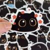 Aowplc 40 PCS Cute Black Cat Stickers, Waterproof Vinyl Decals for Water Bottle, Laptop, Scrapbook & More view 3