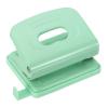 PATIKIL 1/4" 2 Hole Paper Punch, Metal Hole Puncher 8 Sheet Punch Capacity Adjustable Hole Punch for Office and Home Supplies, Green view 1