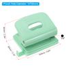 PATIKIL 1/4" 2 Hole Paper Punch, Metal Hole Puncher 8 Sheet Punch Capacity Adjustable Hole Punch for Office and Home Supplies, Green view 2
