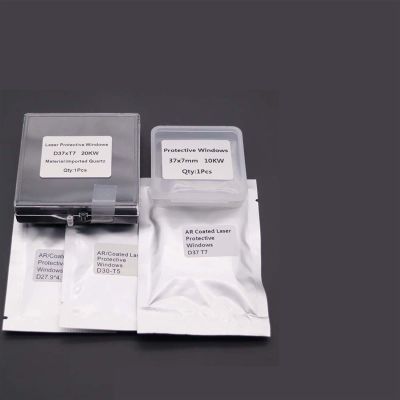 CO2 Laser Cutter Focus Focal Lens Fiber Laser Lens Protection Mirror/Protective Windows 27.9x4.1 30x5 37x7 Fiber Laser WSX Precitec Raytools WSX Bodor Laser Head (Size : 37x7mm)