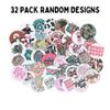 Freshie Cardstock Cutouts Rounds 3 inch for Freshies Random Mix | 32 pk | For Scented Aroma Beads Bake with Mold for Car Freshie Designs, Western, Cow, Leopard, Aztec, Howdy, Bull Skull view 2