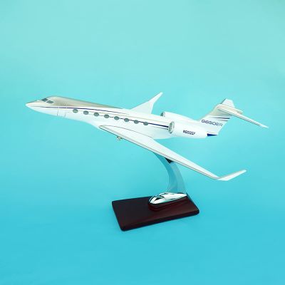 12" 1:100-Scale Aviation Airplane Models Alloy Diecast Airplane, Gulfstream G650 Resin Model Airplane with Stand and Gift Box Adult Collectibles for Collection Or Gift Ornament